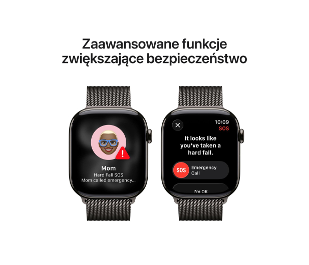 APPLE Apple Watch Series 11 GPS + Cellular 46mm Tytanowa koperta (łupkowa) + bransoleta mediolańska (łupkowa) - rozmiar M/L - 1362443 - zdjęcie 6